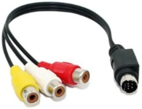 S-Video 7-Pin Mini-DIN Male to 3 RCA Female Cable price in Pakistan